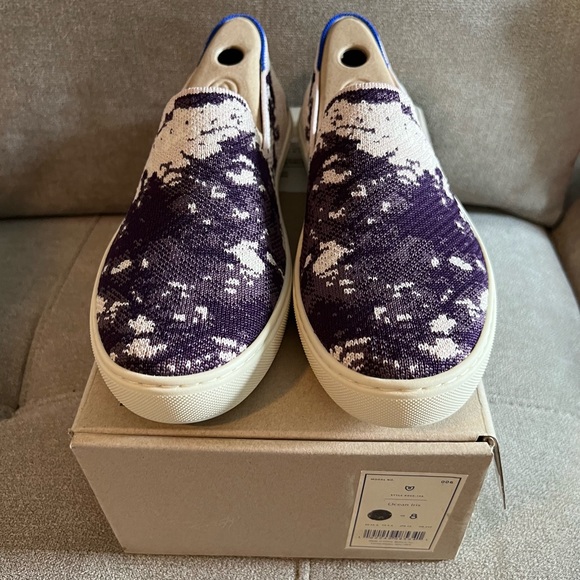 NWT Rare Retired Rothy’s Sneaker in Ocean Iris - Size 8 - Picture 1 of 10